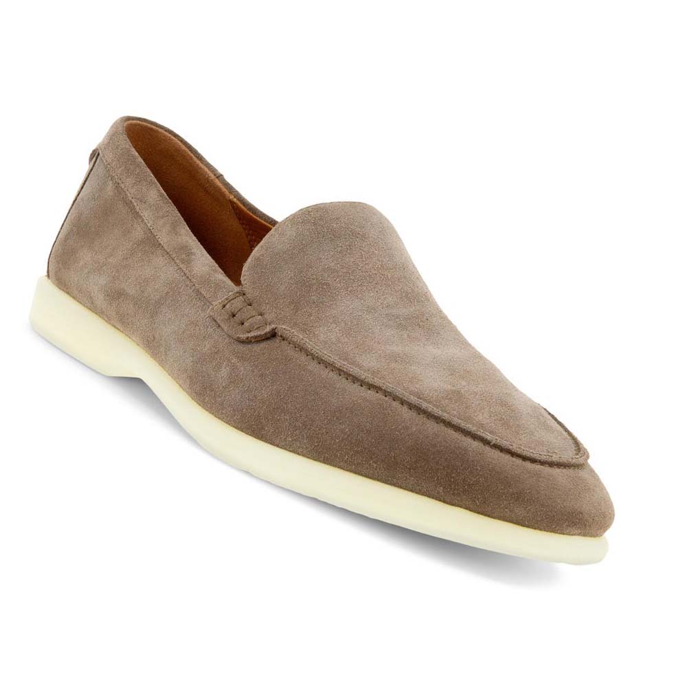 Men's Ecco Citytray Lite Slip-on Moccasins Brown | USA 576OKI